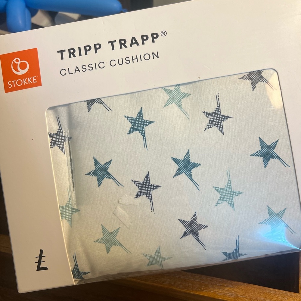 Stokke Tripp Trapp Cushion - Blue and White